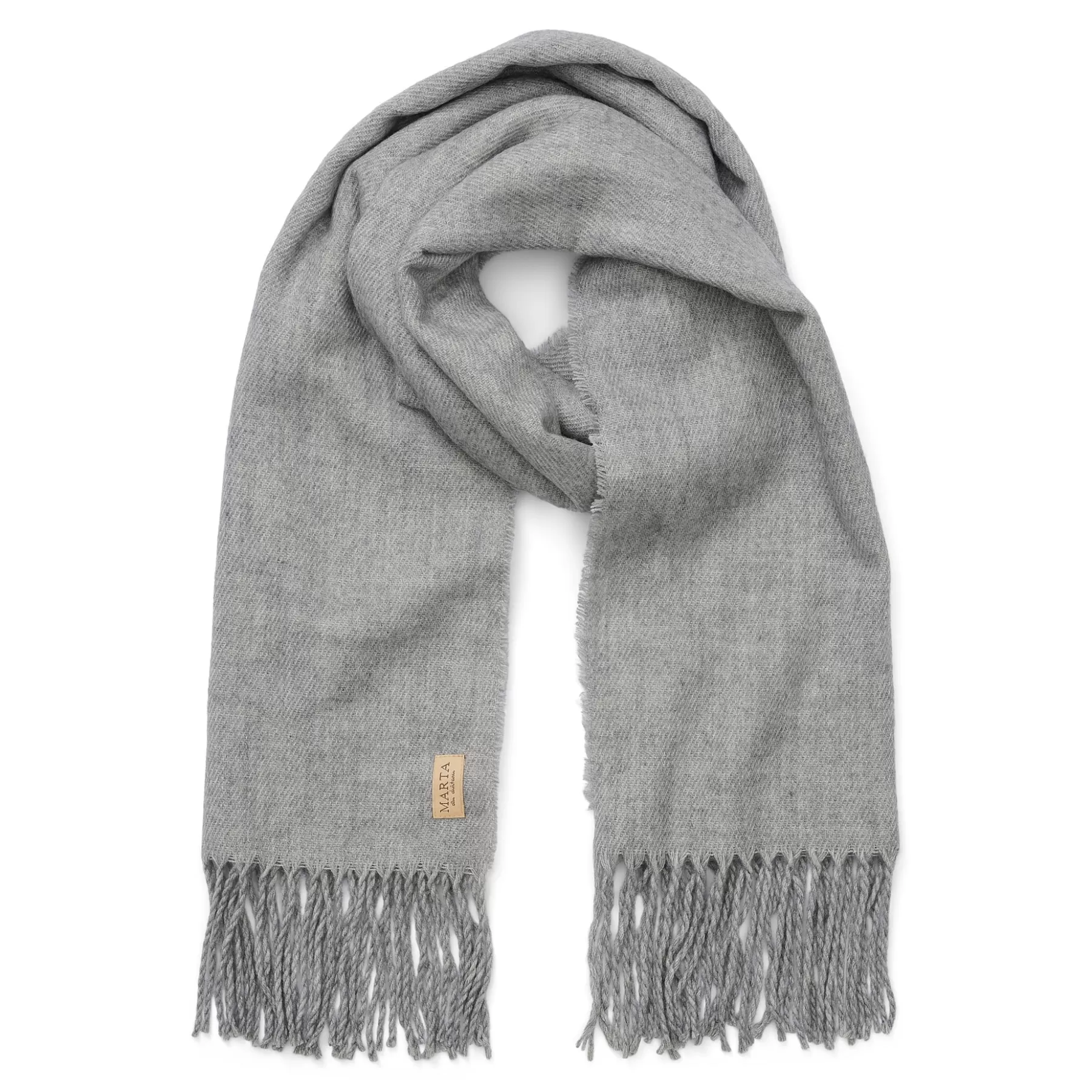 Tørklæder<marta du chateau 171419 Scarf Light Grey Melange