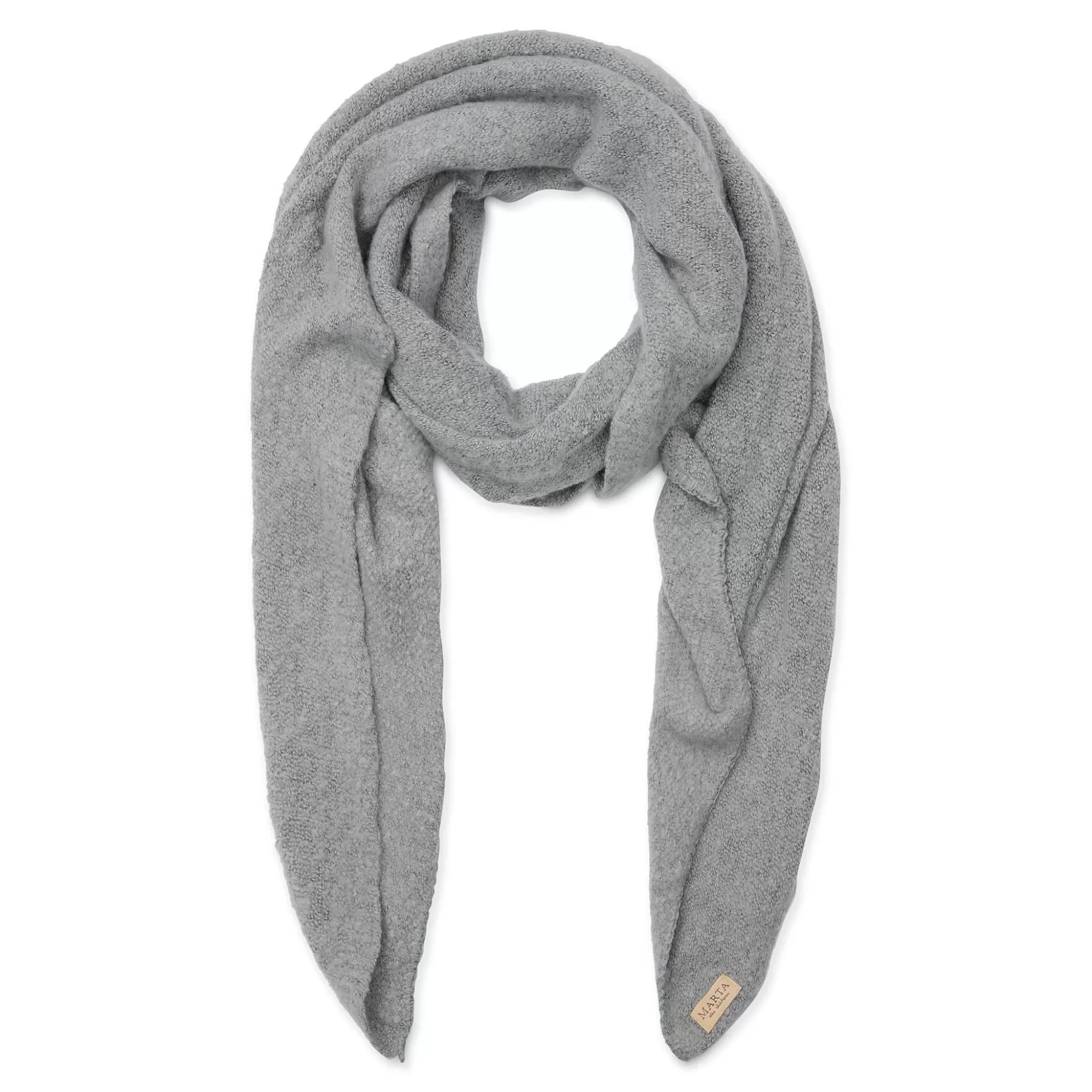 Tørklæder<marta du chateau 194007 Scarf Light Grey Melange