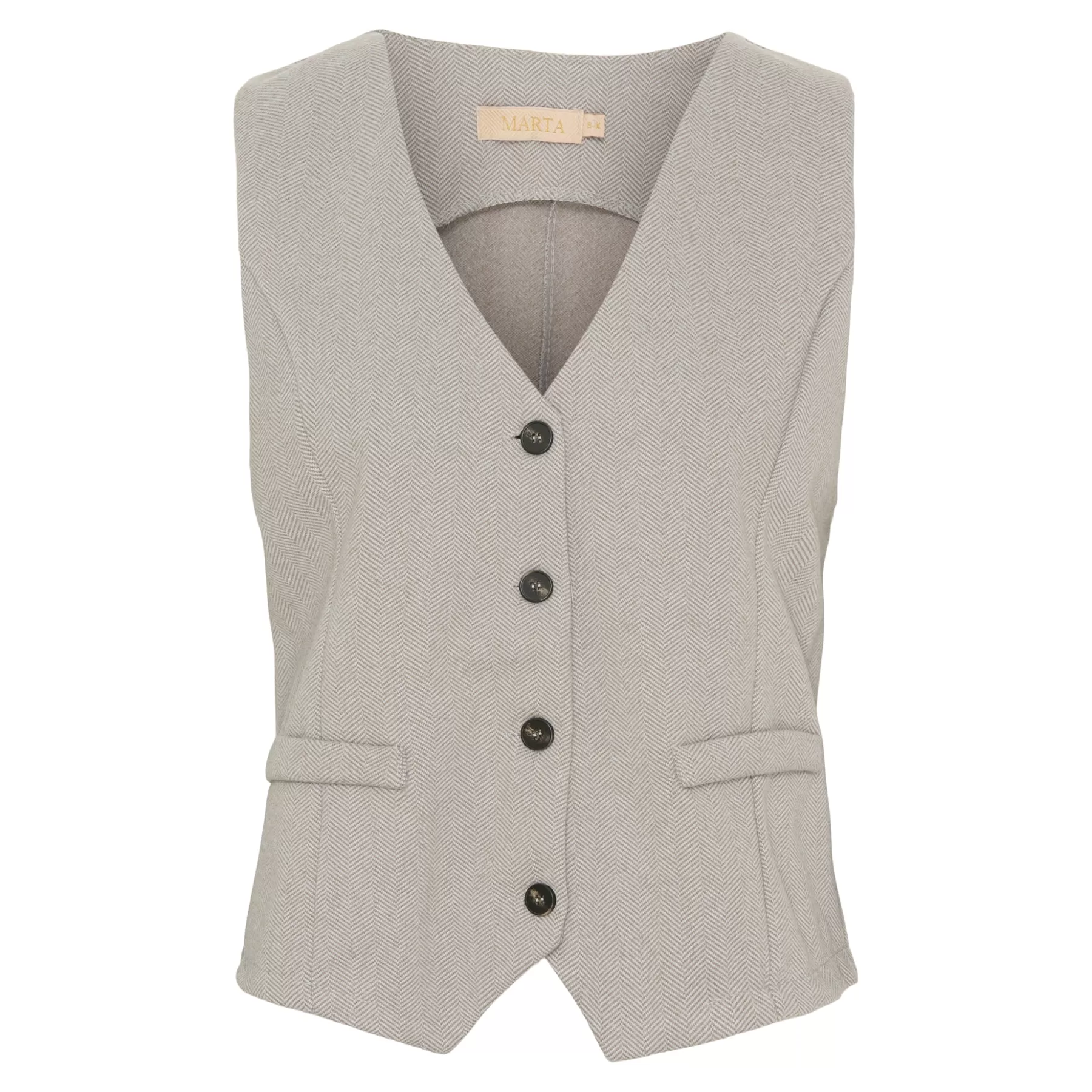 Veste<Marta du Chateau 3913 Vest Mdcbente Beige