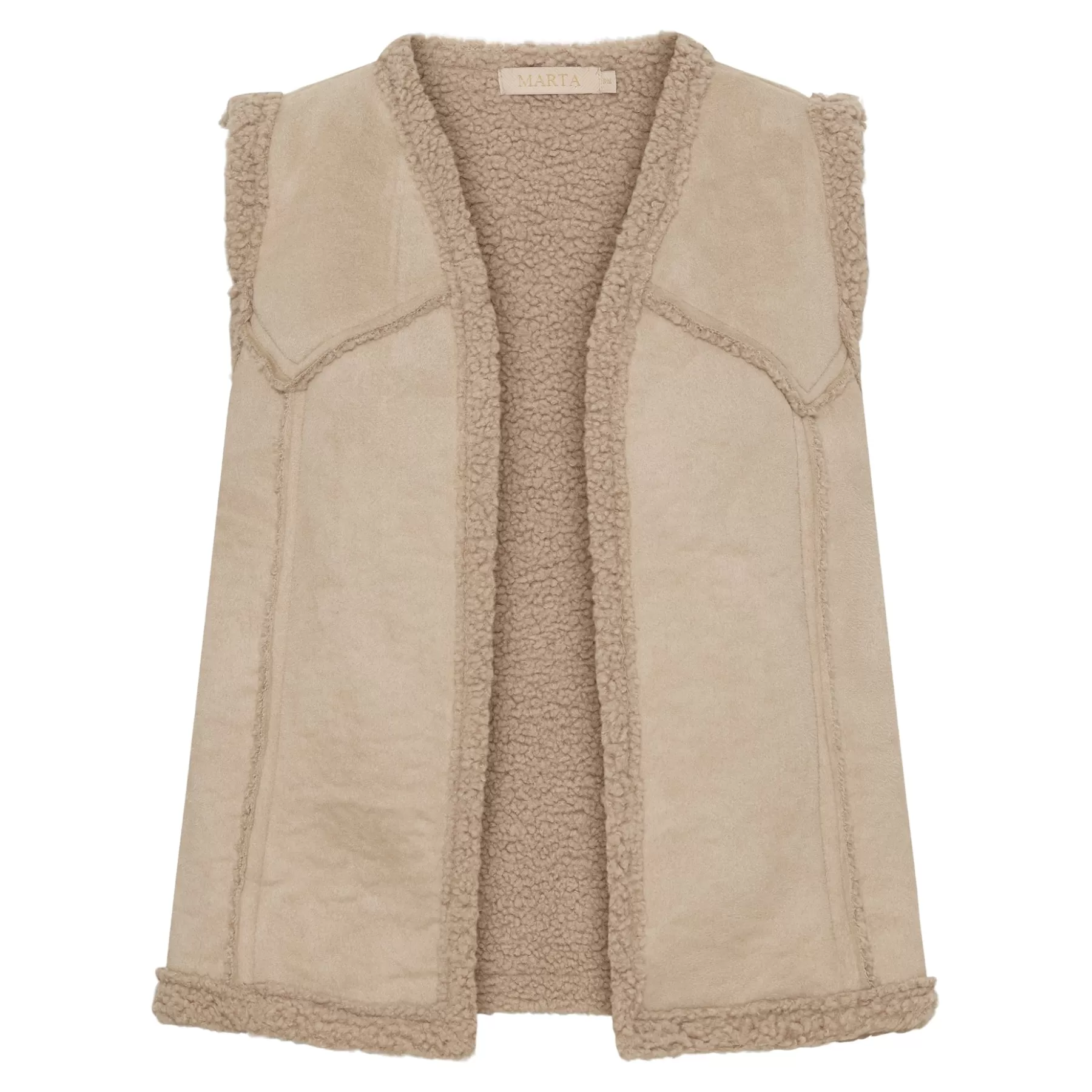 Veste<marta du chateau 85552 Vest Mdcjohanne Beige 12