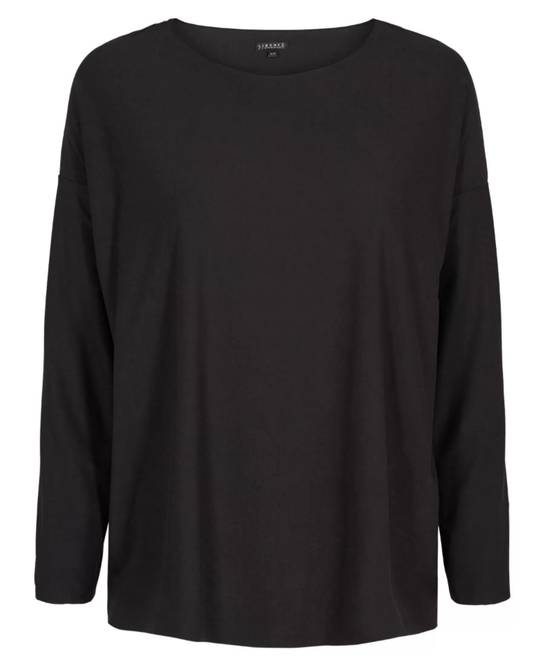 Bluser<Liberté Essentiel Alma Ls Top Fleece Black