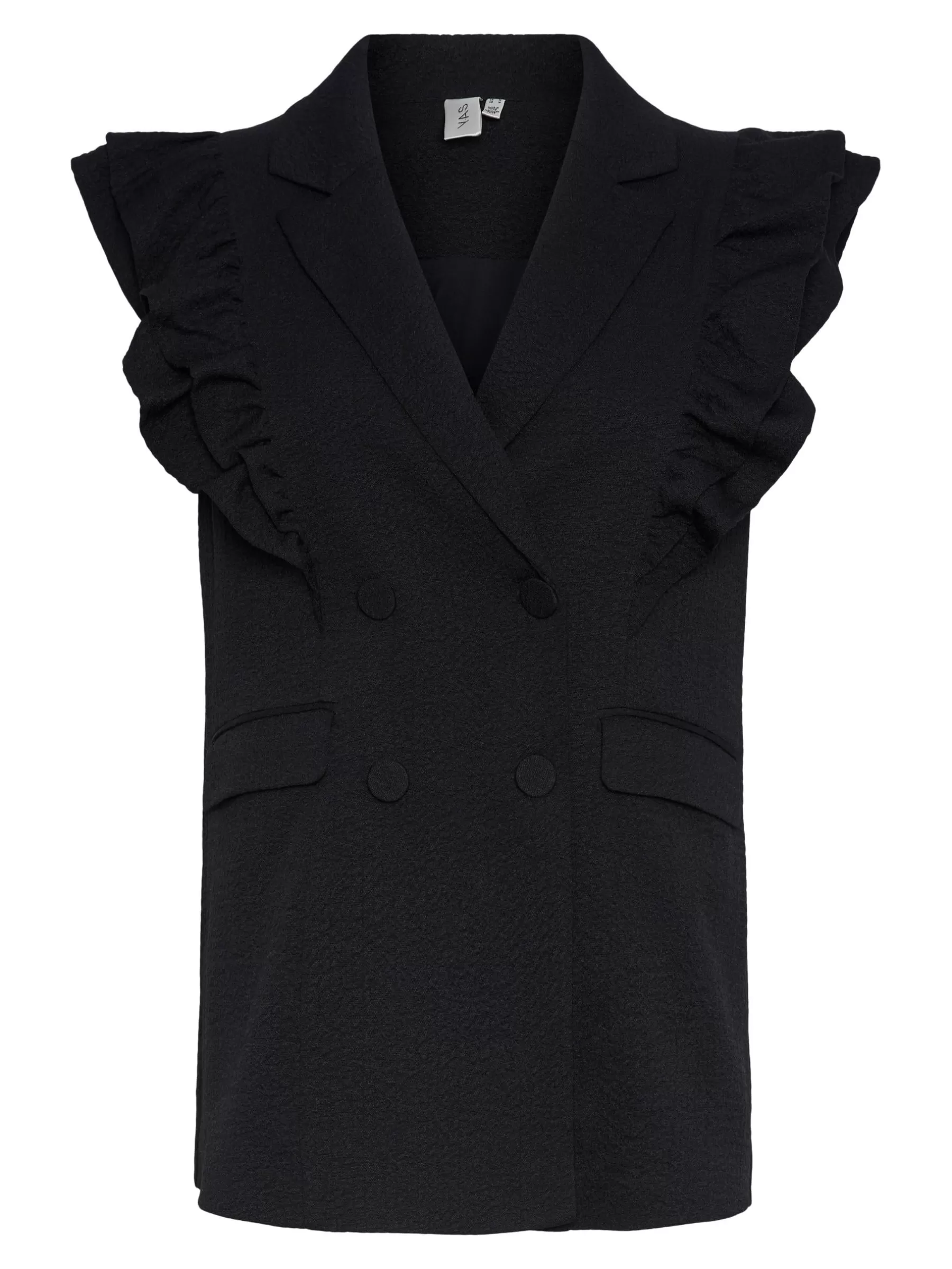 Blazer<YAS Anni Sl Waistcoat Black