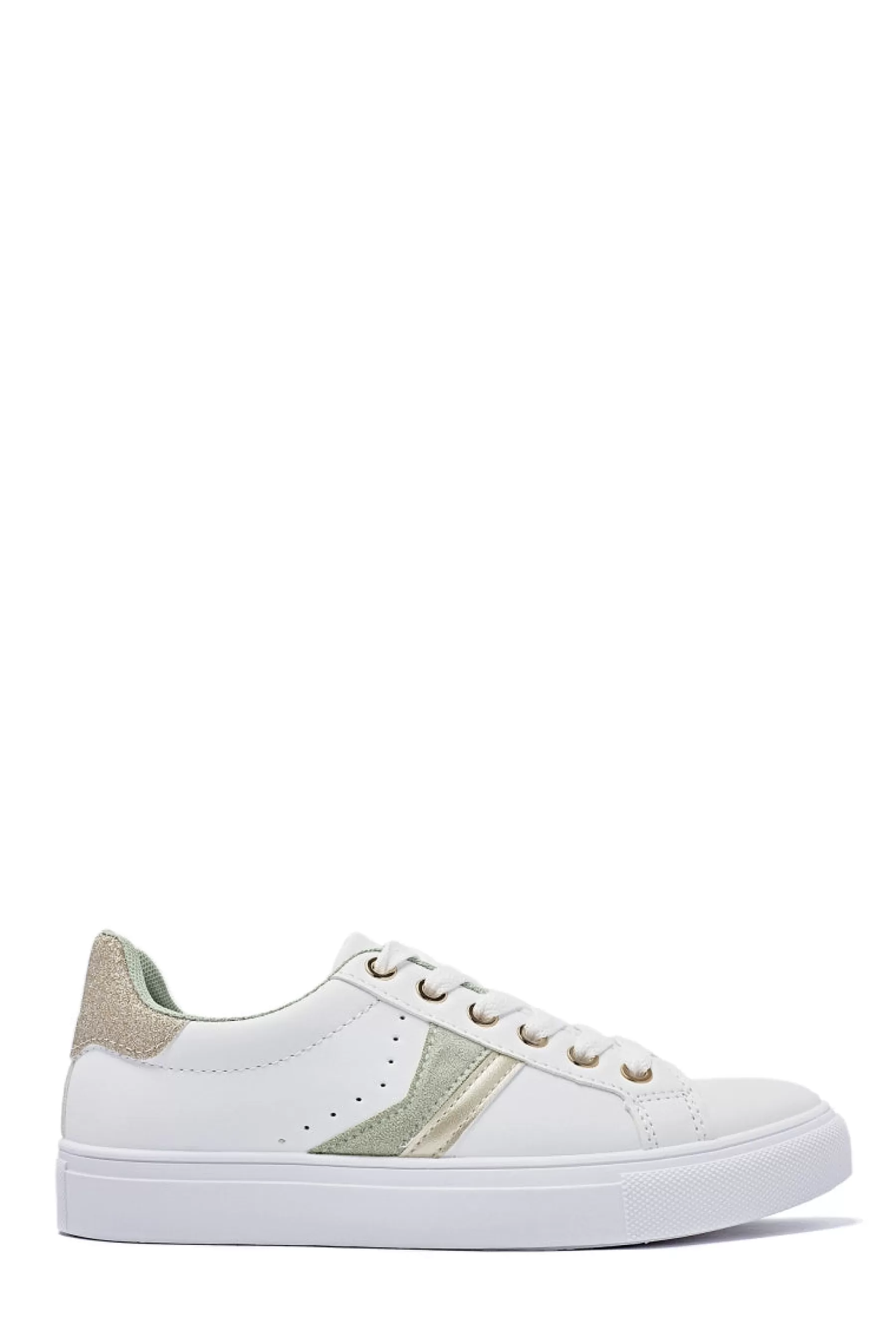 Sneakers<* Ashley Sneakers 8926 White/Light Green