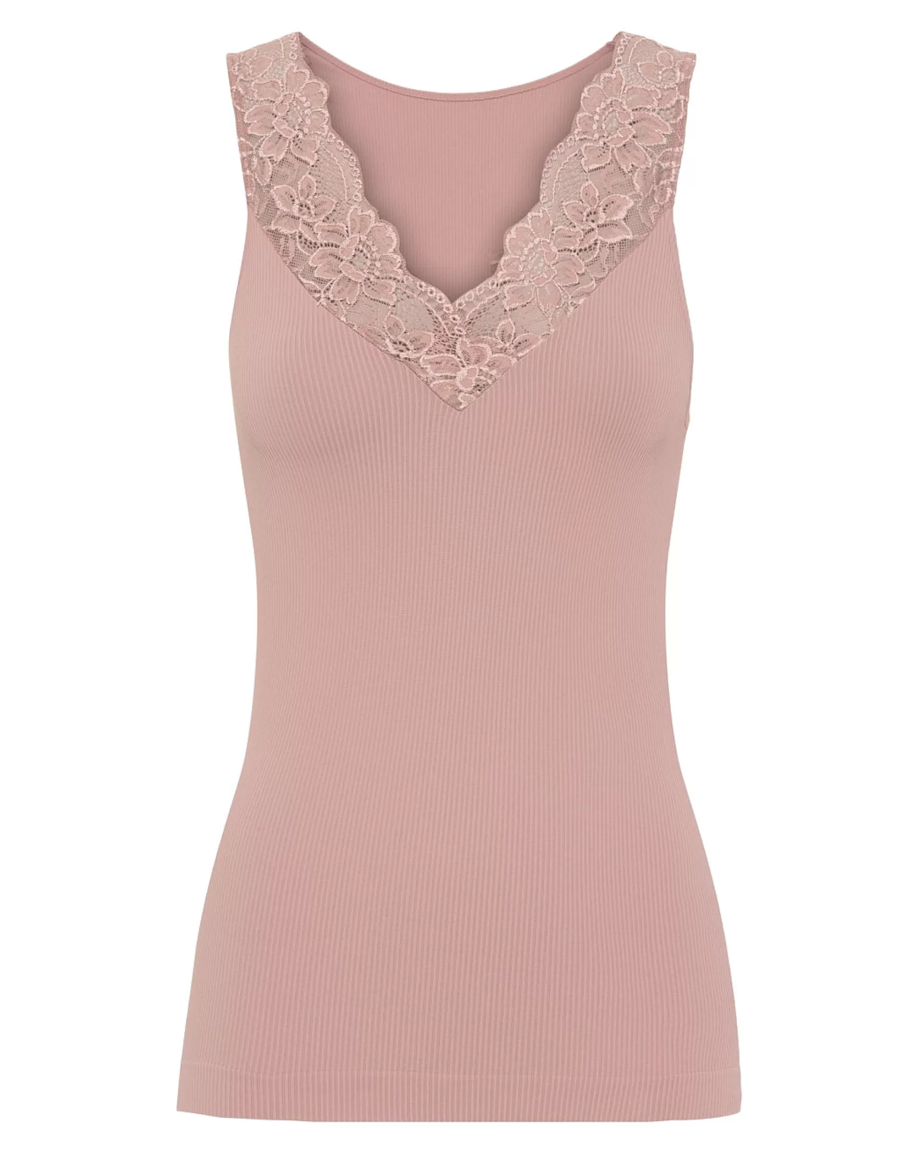 Toppe<Tim og simonsen Belen V-Lace Top Rose Antico