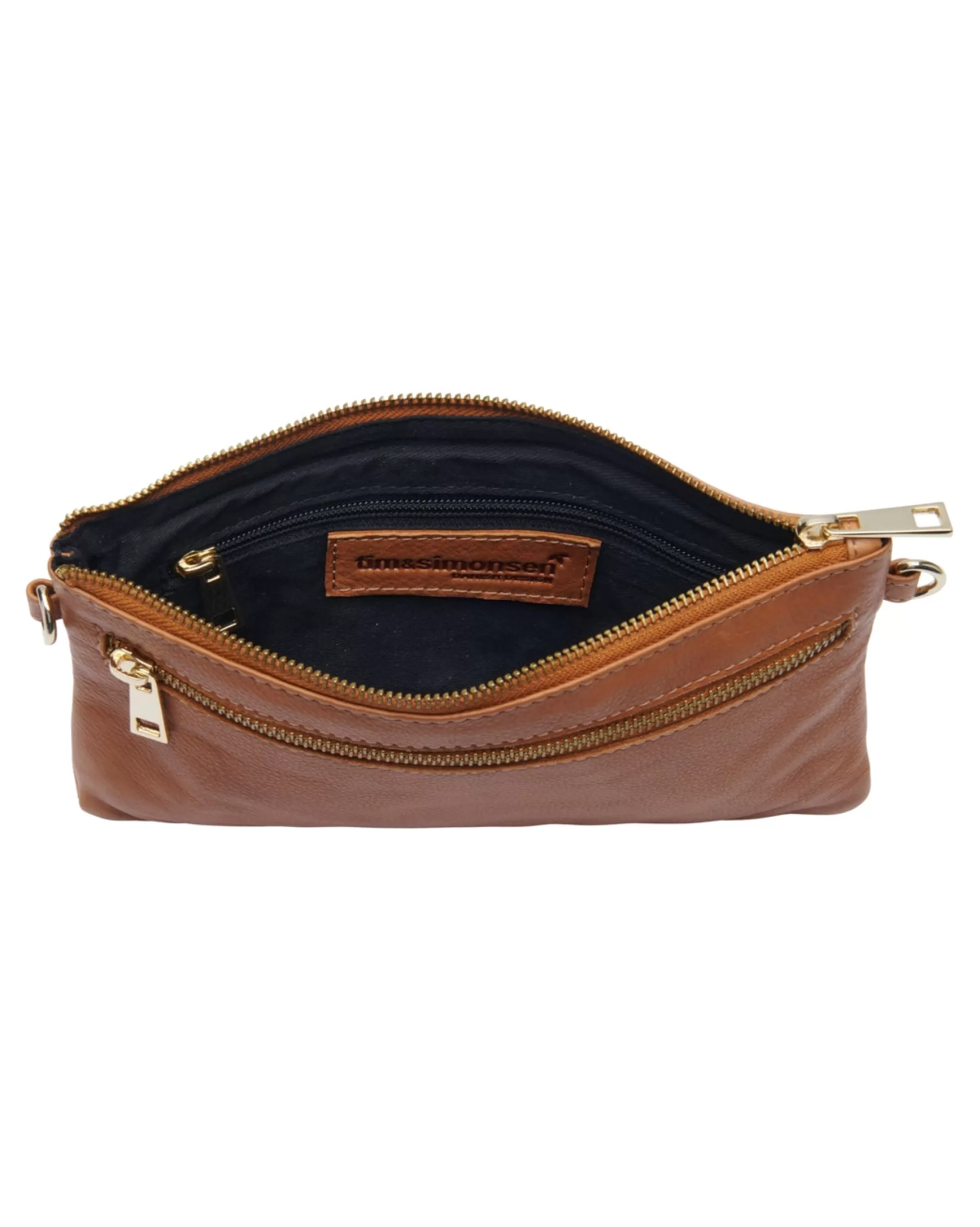 Tasker<Tim og simonsen Betty Small Bag Cognac/Gold