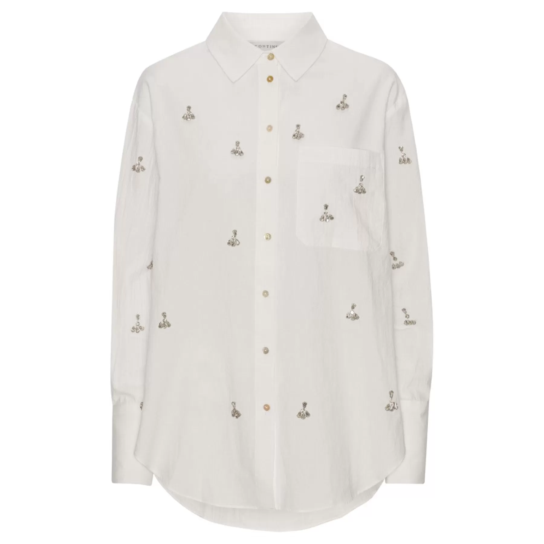 Bluser<Continue Elinor Shirt White