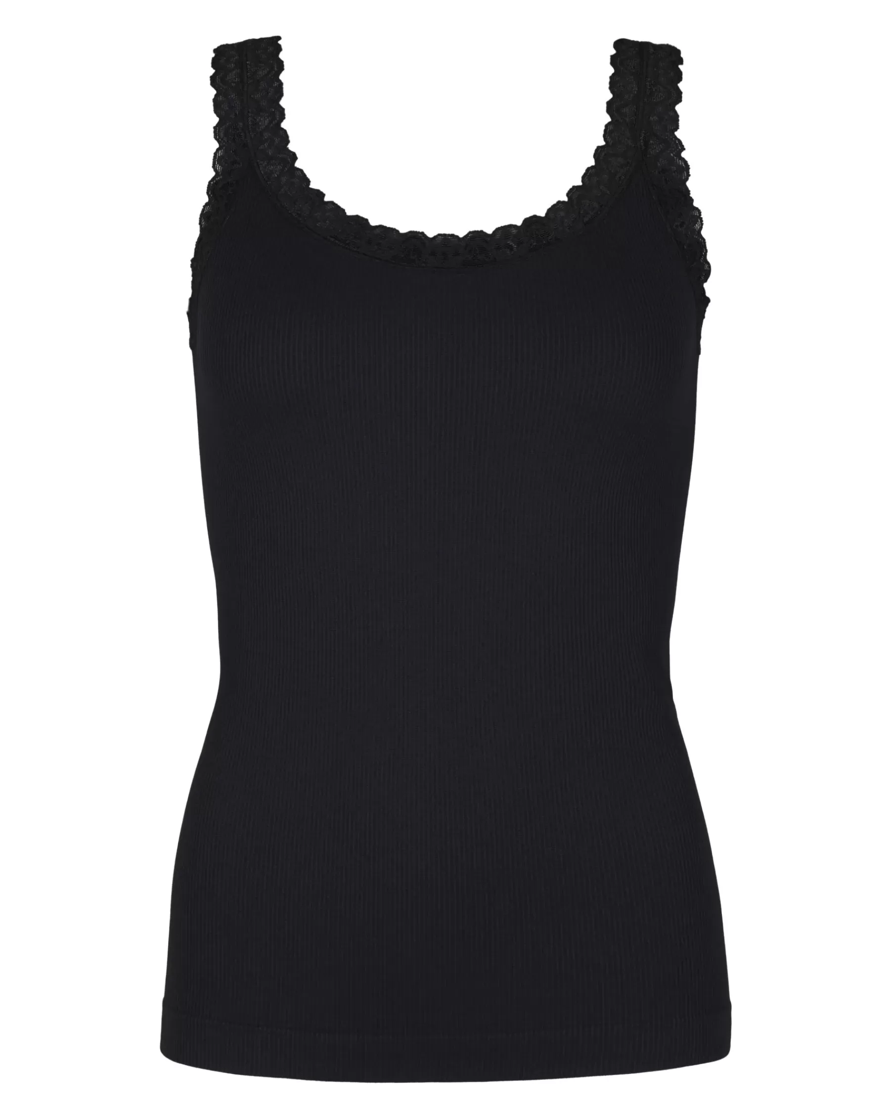 Toppe<Tim & Simonsen Frida Rib Top Nero