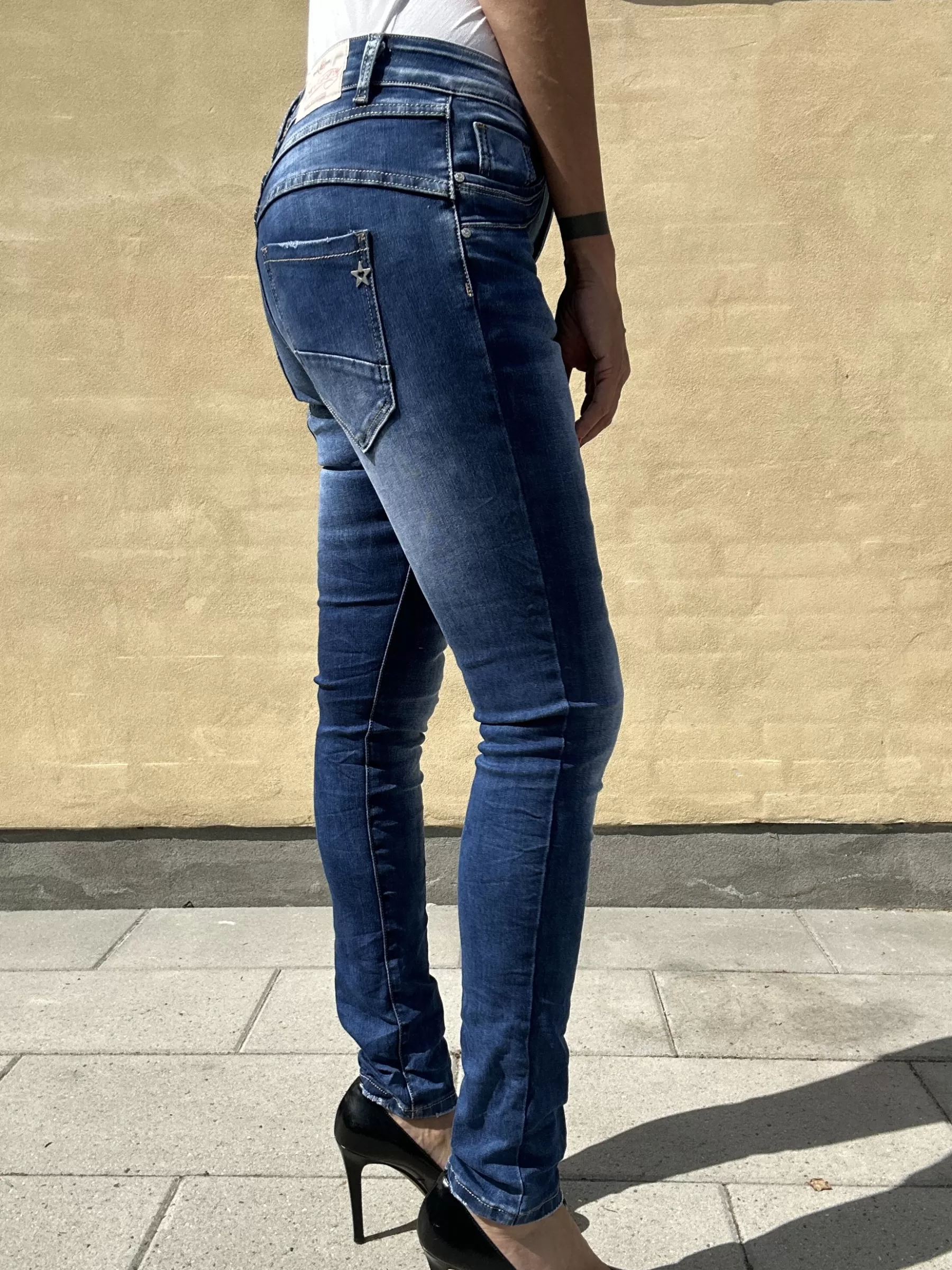 Jeans<Jewelly jeans 22200 Mid Blue Wash