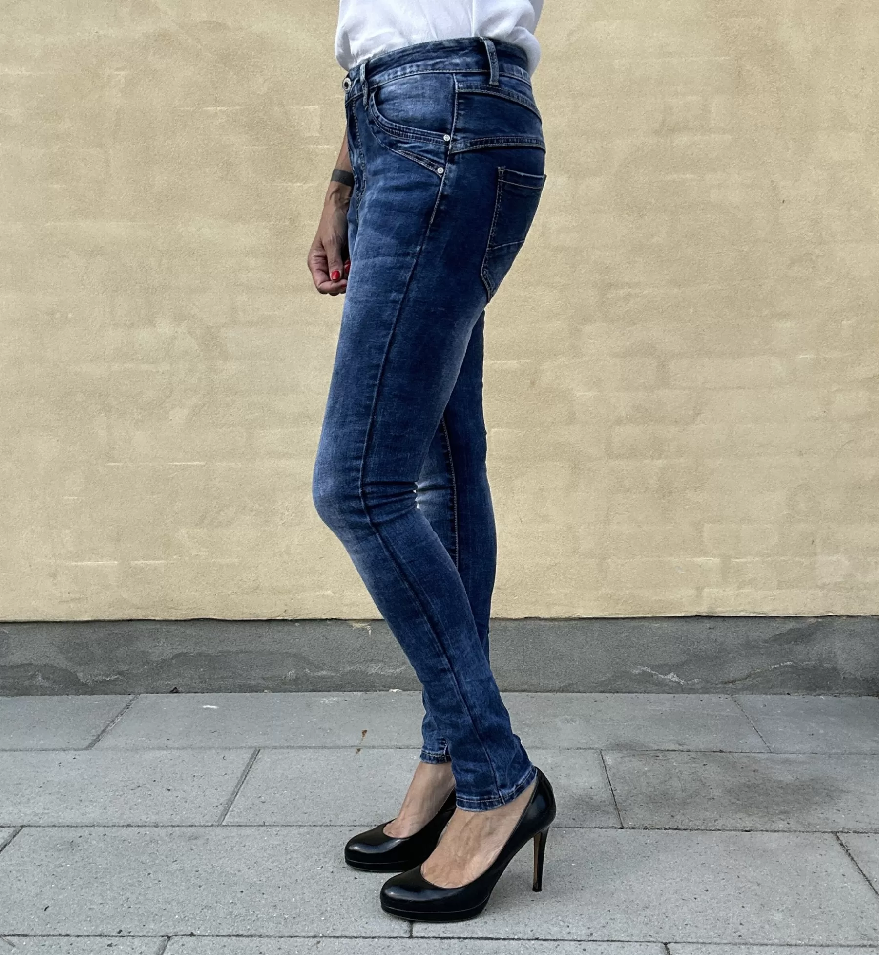 Jeans<Jewelly jeans 22214 Mid Blue Wash