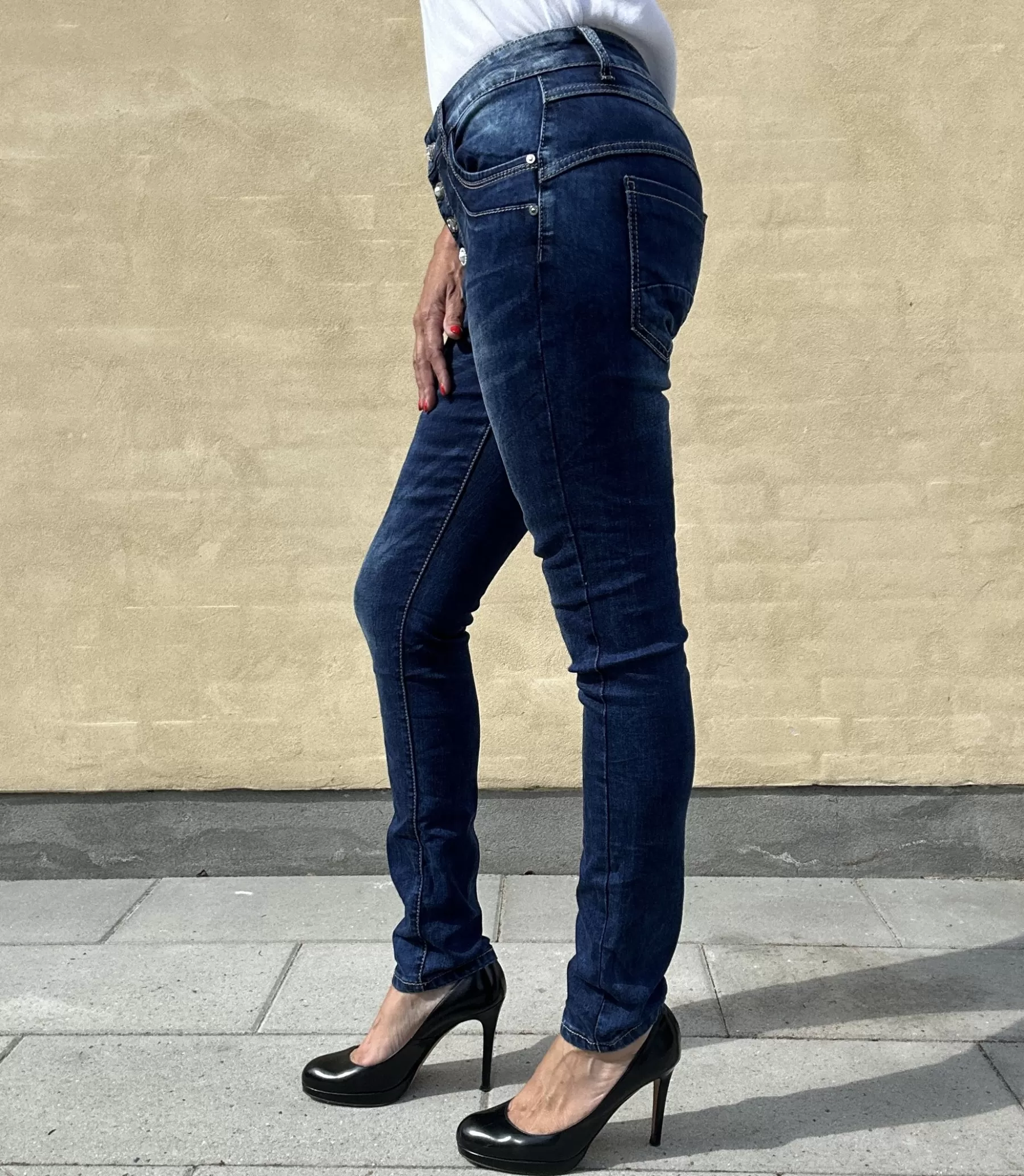 Jeans<Jewelly jeans 2558 Simili Dark Blue