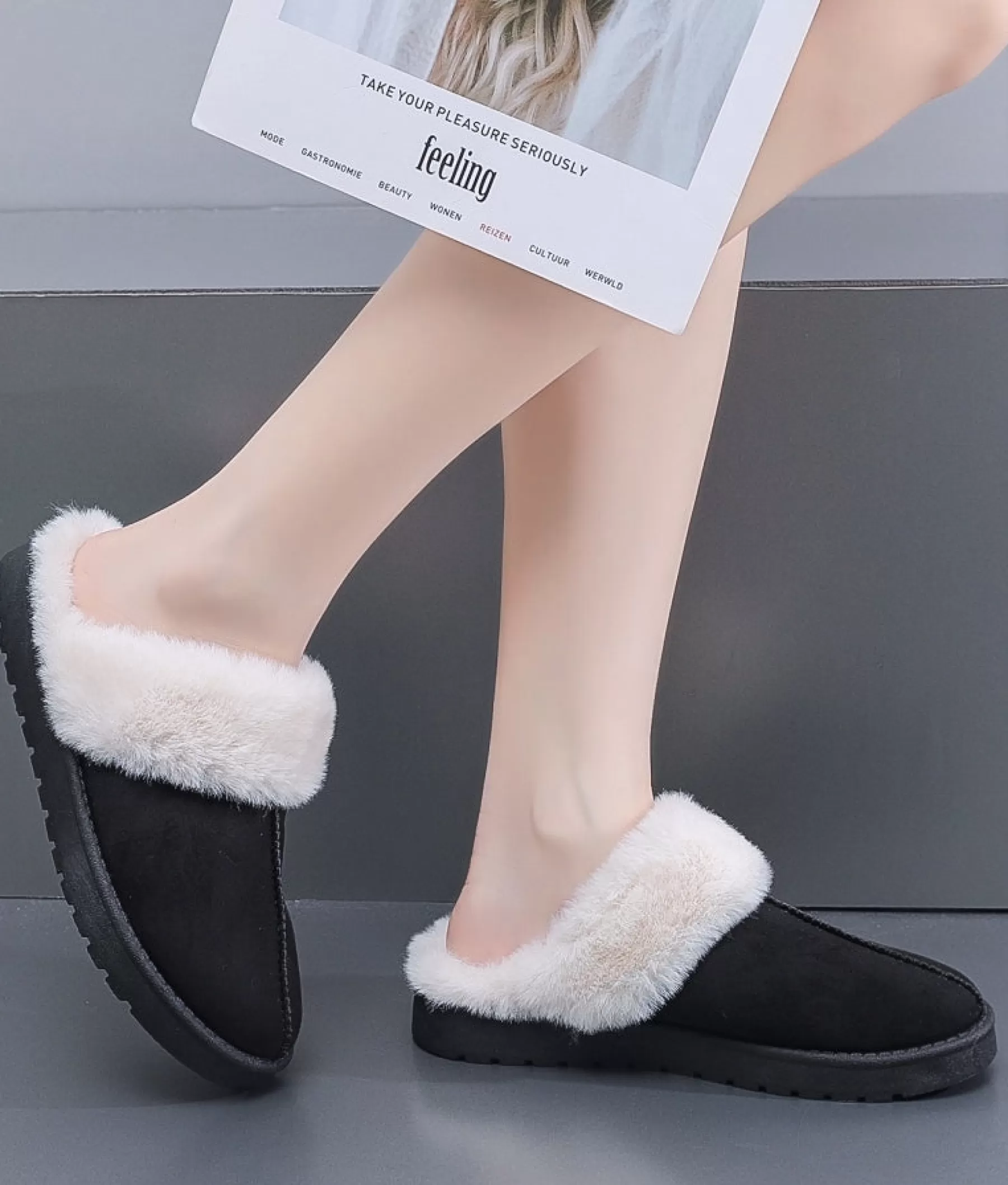 Slippers< Tessie Sutsko 6436 Black